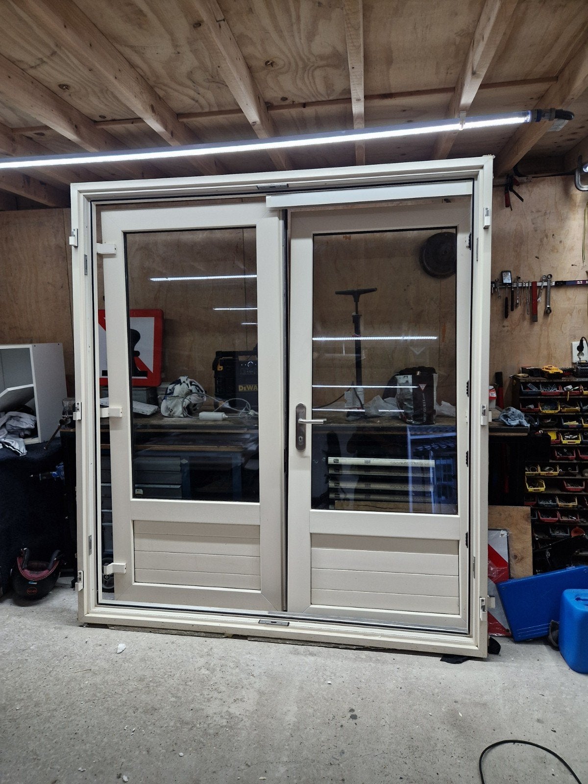 kunststof openslaande deuren met kozijn, Doe-het-zelf en Verbouw, Ophalen of Verzenden