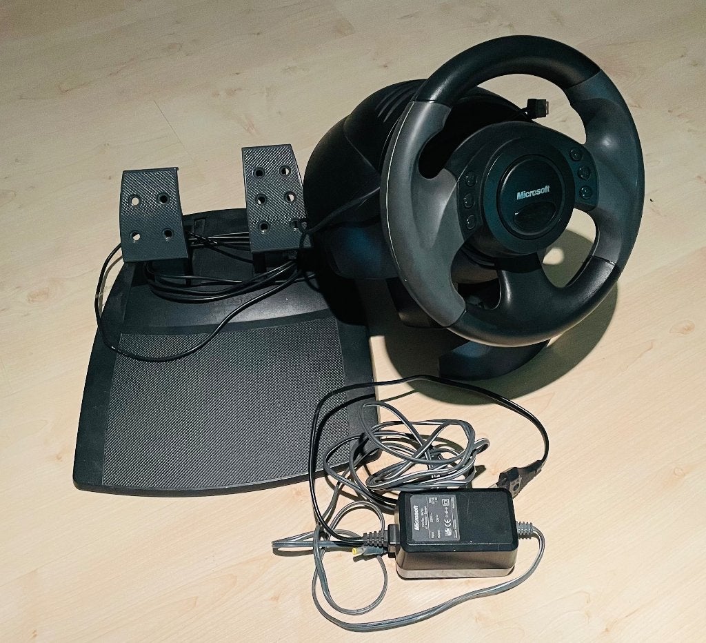 Microsoft SideWinder Force Feedback Wheel USB 1.0, Ophalen, Gebruikt, 1 speler, Racen en Vliegen