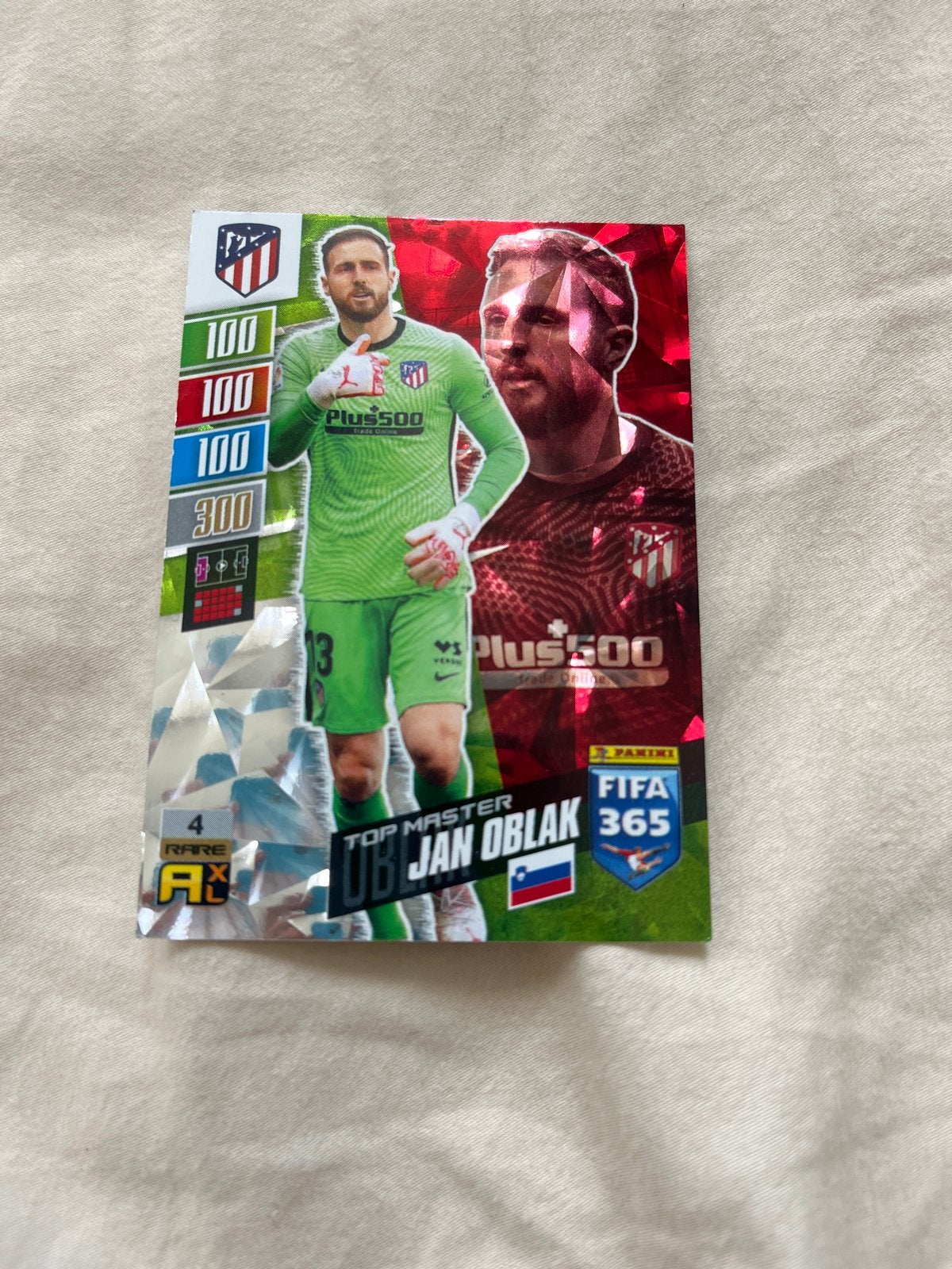 Panini FIFA 365 Adrenalyn XL 2022 Jan Oblak Top Master, Ophalen of Verzenden, Zo goed als nieuw, Buitenlandse clubs, Spelerskaart