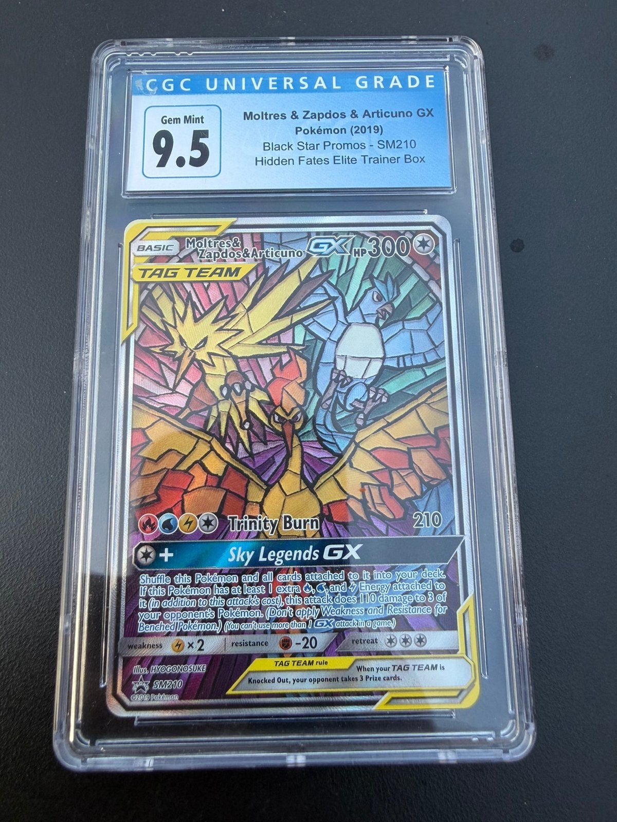 Moltres zapdos articuno gx - GCG Grade 9.5, Ophalen of Verzenden, Zo goed als nieuw
