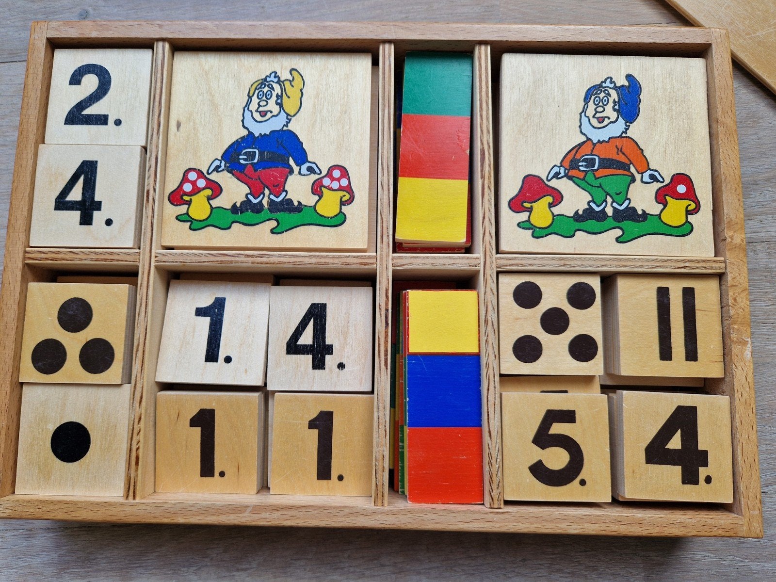 Houten rekenspel kabouters, Ophalen of Verzenden, Zo goed als nieuw