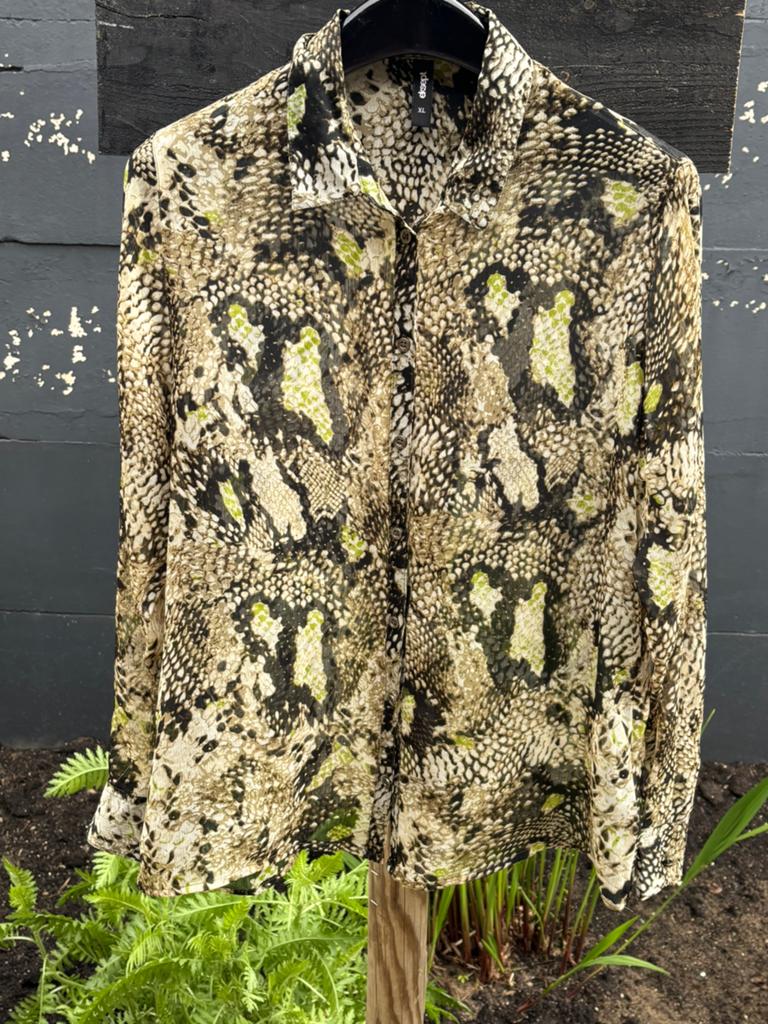 Damesblouse lange mouw, Kleding | Dames, Blouses en Tunieken, Ophalen of Verzenden, Gedragen, Maat 42/44 (L), Zwart