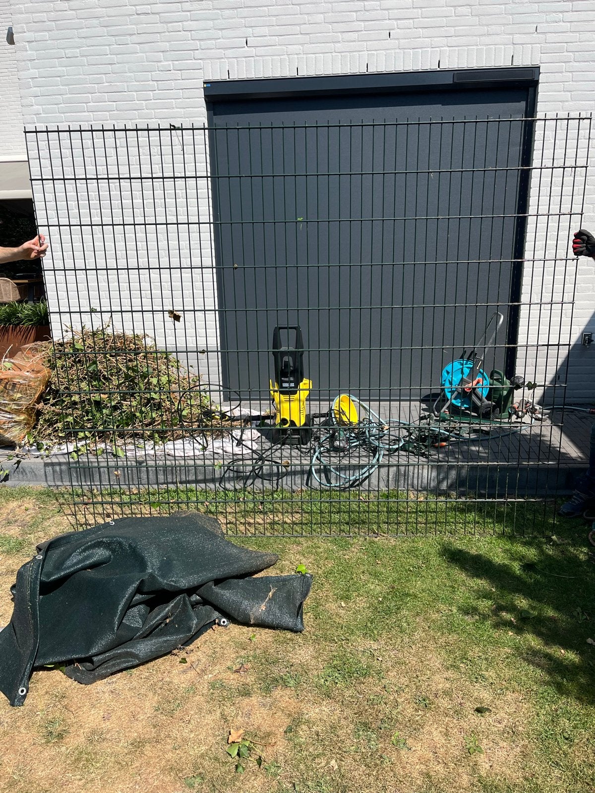 Metalen tuinafscheiding, Ophalen, Gebruikt, IJzer, Sierhekwerk