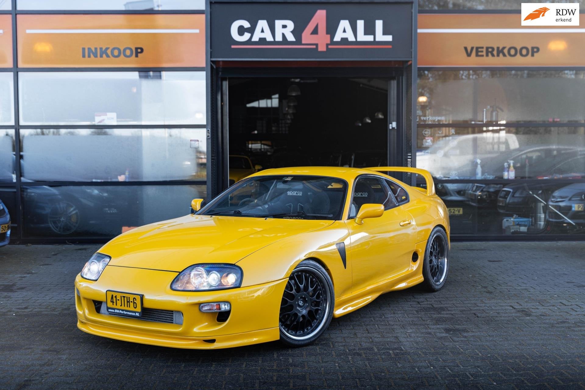 Toyota SUPRA 3.0i Single Turbo /935PK/GARRET/APK 8-7-2027/MK, Auto's, Gebruikt, Zwart, Supra, Bedrijf