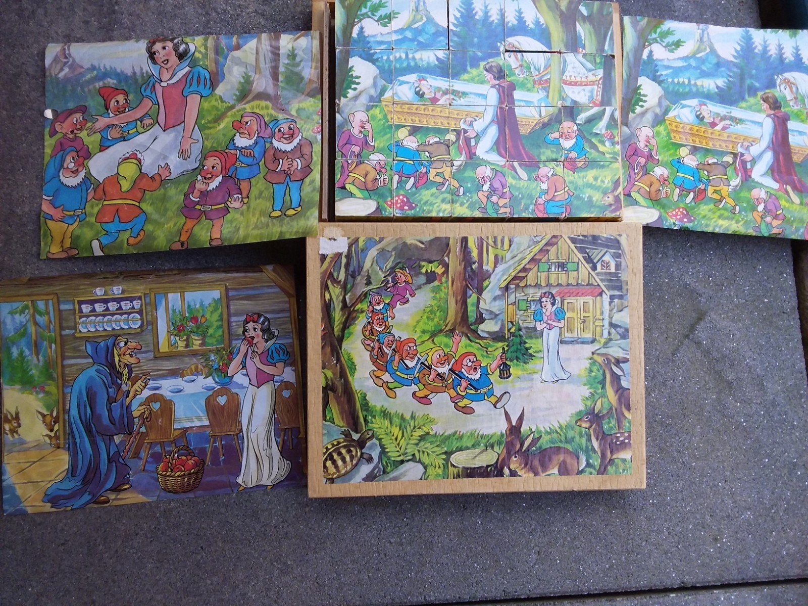 Brocante blokkenpuzzel, Ophalen of Verzenden