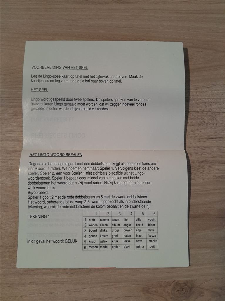 het lingo woordspel Deluxe - s6106, Hobby en Vrije tijd, Gezelschapsspellen | Bordspellen, Verzenden, Zo goed als nieuw