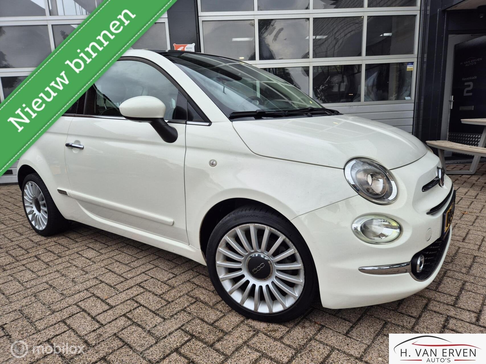 Fiat 500 0.9 Turbo Lounge PANORAMADAK APPLE CARPLAY 16" PDC, Auto's, Fiat, Voorwielaandrijving, Origineel Nederlands, Bedrijf