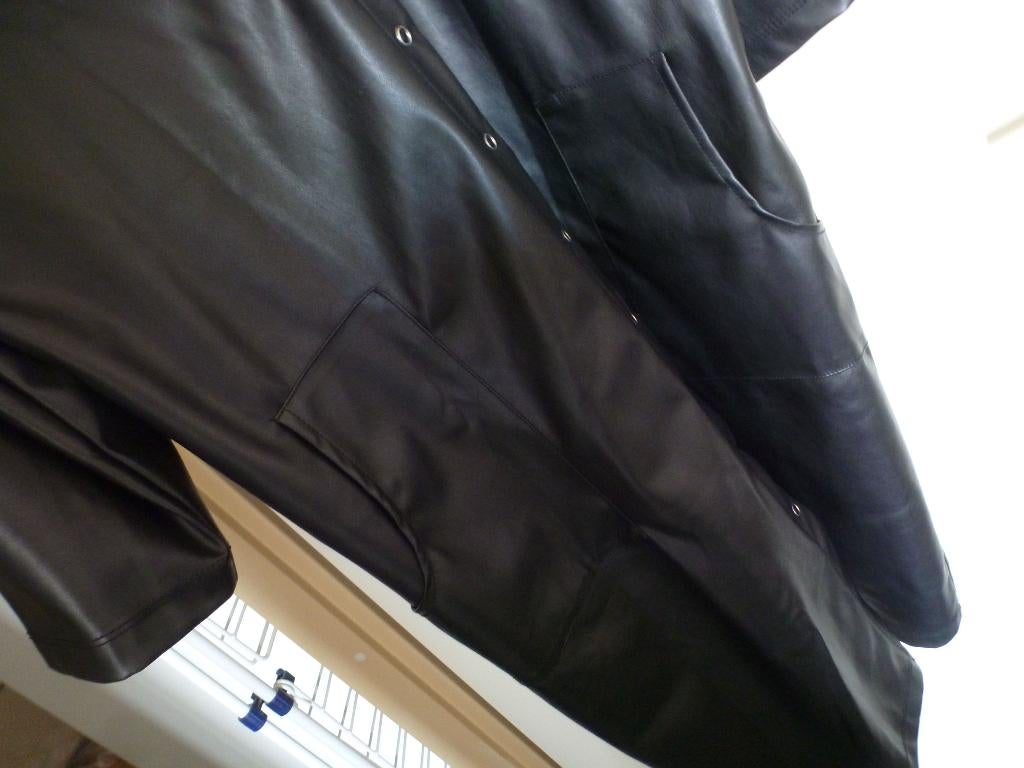NIEUW jurk PESCARA imitatie leer zwart 48 -GRATIS zend, Verzenden, Zwart, Maat 46/48 (XL) of groter, Nieuw