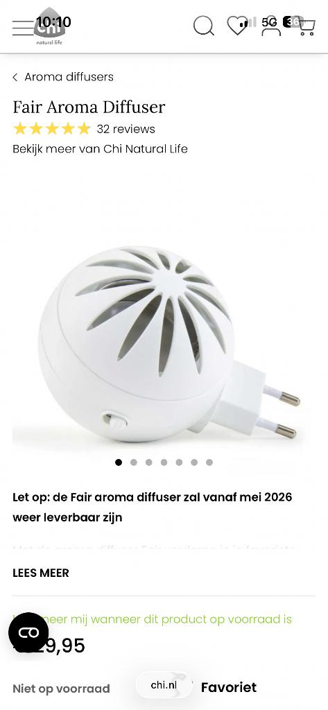 Chi Aromadiffuser, Ophalen of Verzenden, Nieuw, Aroma