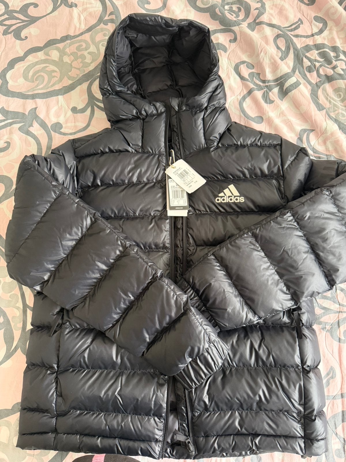 Gewatteerde jas adidas heren maat M nieuw, Ophalen of Verzenden, Nieuw, Maat 48/50 (M), Zwart