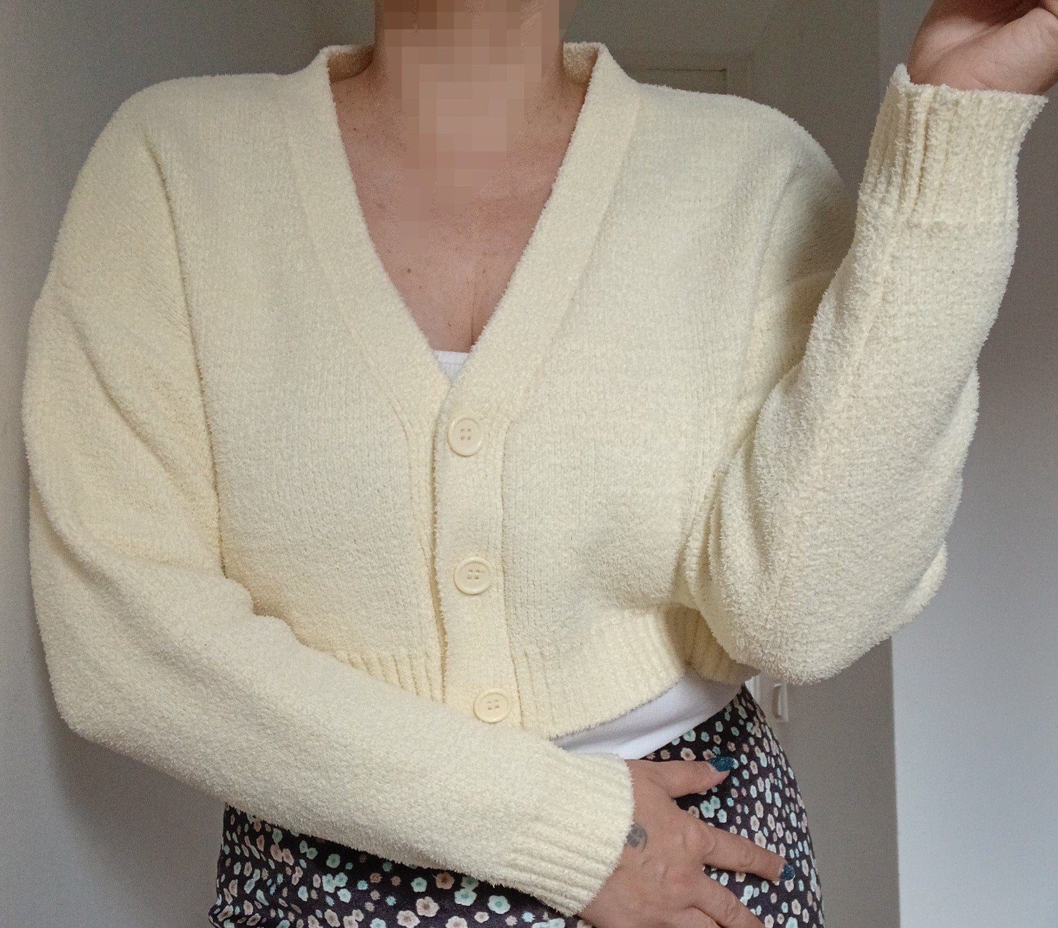 Bershka pastel geel butter yellow vest teddy fluffy M zgan, Maat 38/40 (M), Verzenden, Geel, Bershka