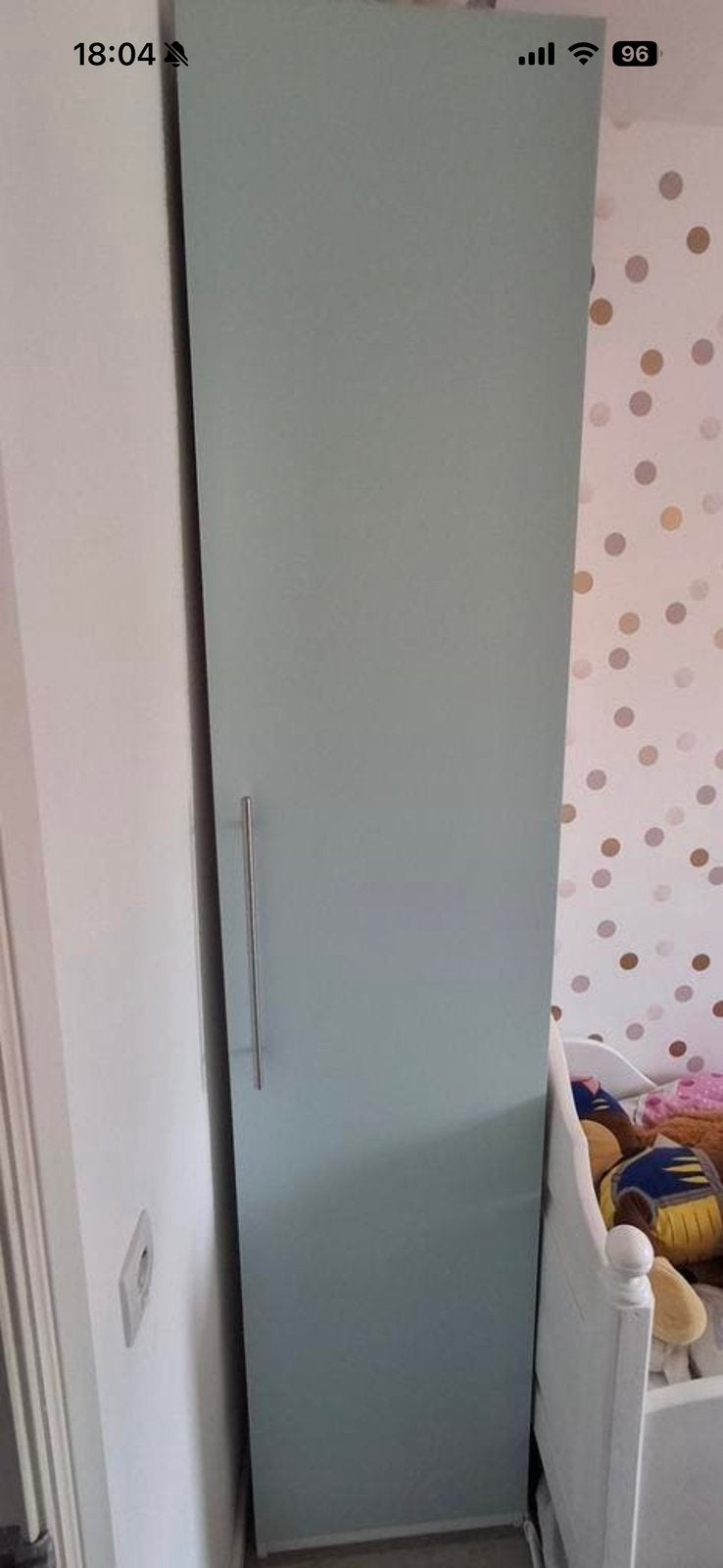 AANGEBODN: 1 IKEA FORSAND deur 50x229 +handgrepn/scharn. PAX, Ophalen, Zo goed als nieuw