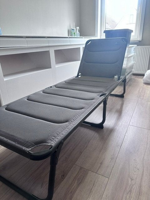 Kampeer ligbed, Tuin en Terras, Ophalen, Zo goed als nieuw, Aluminium, Verstelbaar