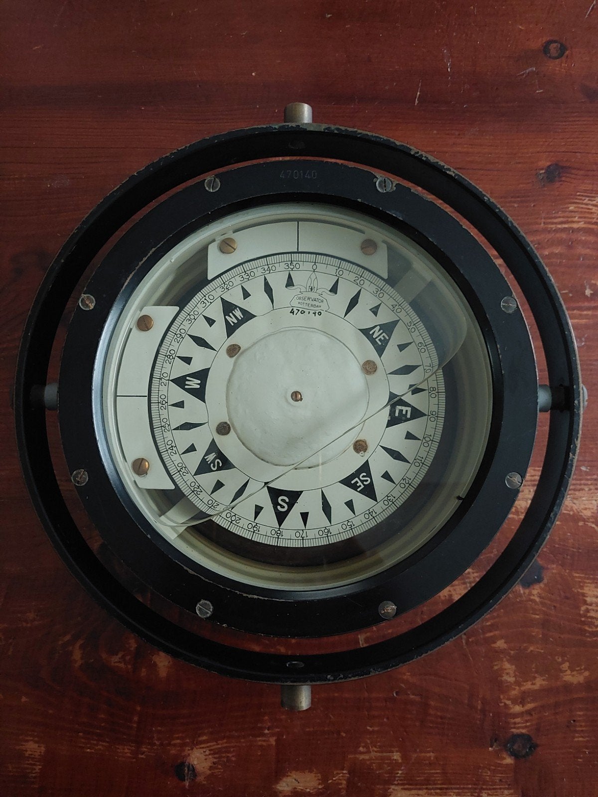Antiek Observator Rotterdam scheepskompas, Ophalen of Verzenden