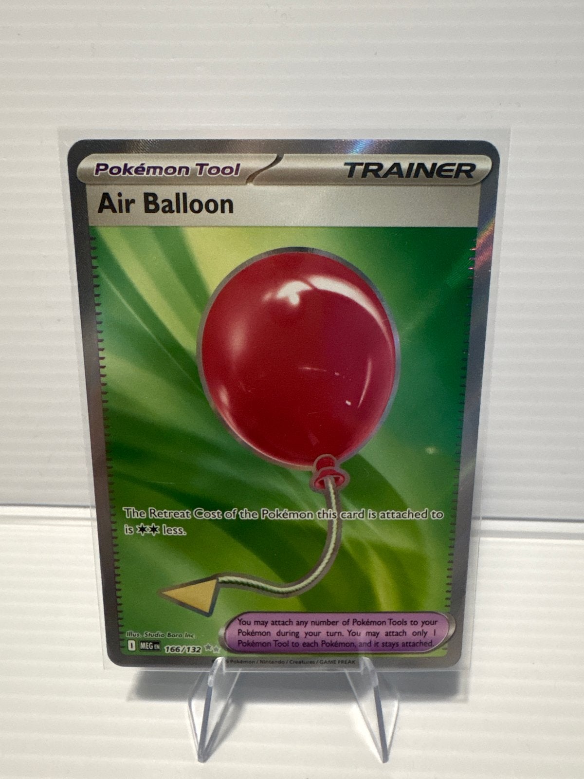 Pokémon Air Balloon 166/132 Mega Evolution NM, Ophalen of Verzenden, Zo goed als nieuw, Losse kaart