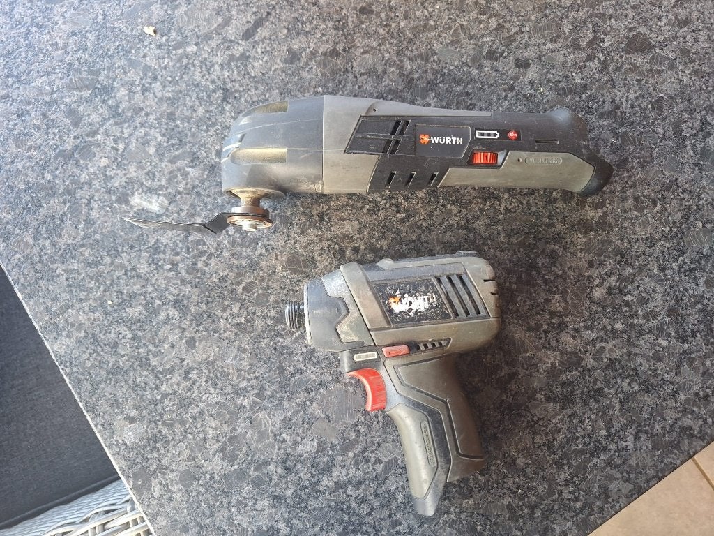 Würth 12v Accu-slagschroevendraaier en  accu multitool, Ophalen of Verzenden, Gebruikt, Overige merken