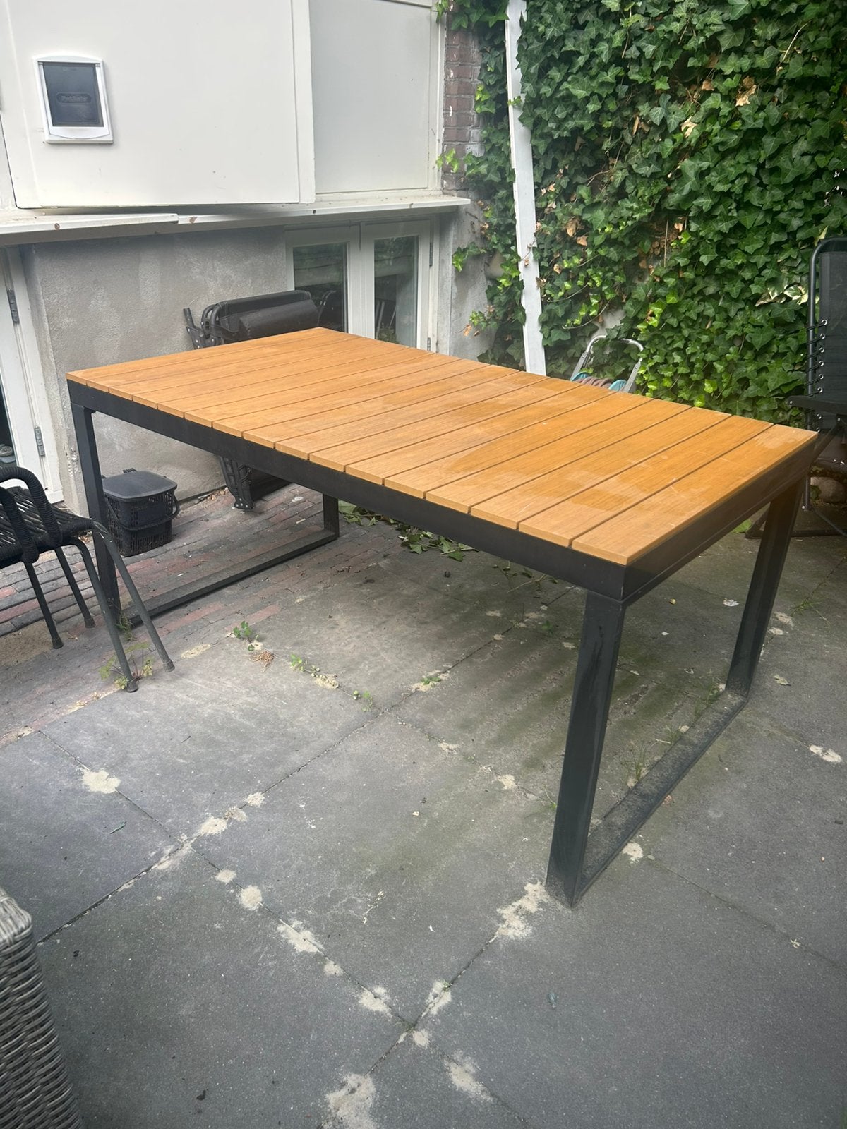 Polywood tuintafel 160x 90 cm, Tuin en Terras, Tuintafels, Ophalen, Gebruikt, Rechthoekig, Kunststof