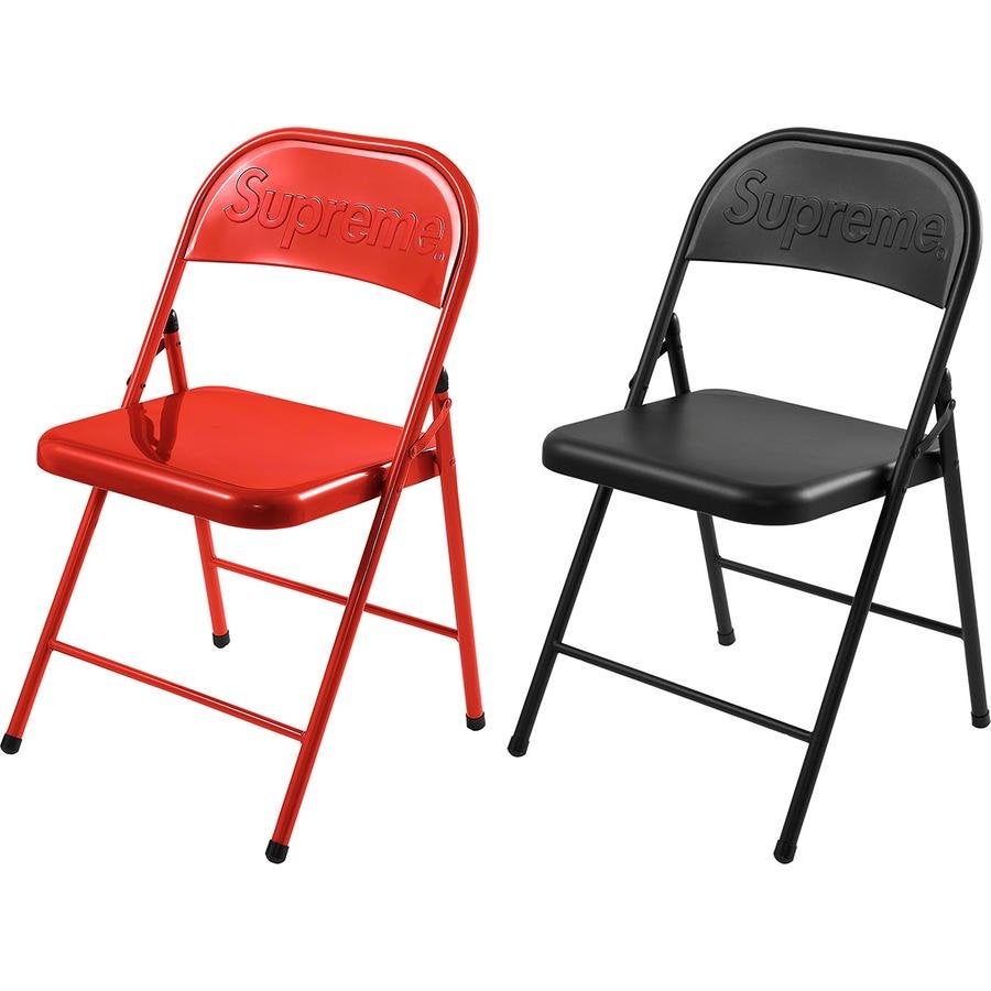 Supreme Metalen Klapstoel - Zwart supreme folding chair, Huis en Inrichting, Supreme, Zwart, Nieuw, Ophalen of Verzenden