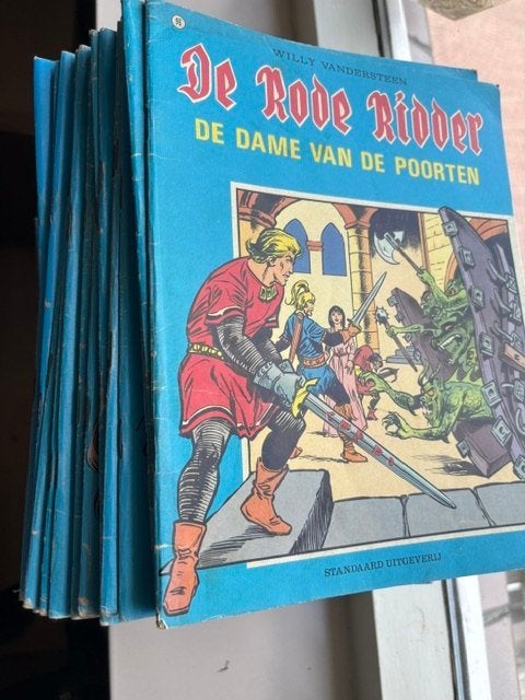 Willy VanderSteen - de rode ridder 76 x, Meerdere stripboeken, Ophalen of Verzenden, Gelezen, Willie Vandersteen