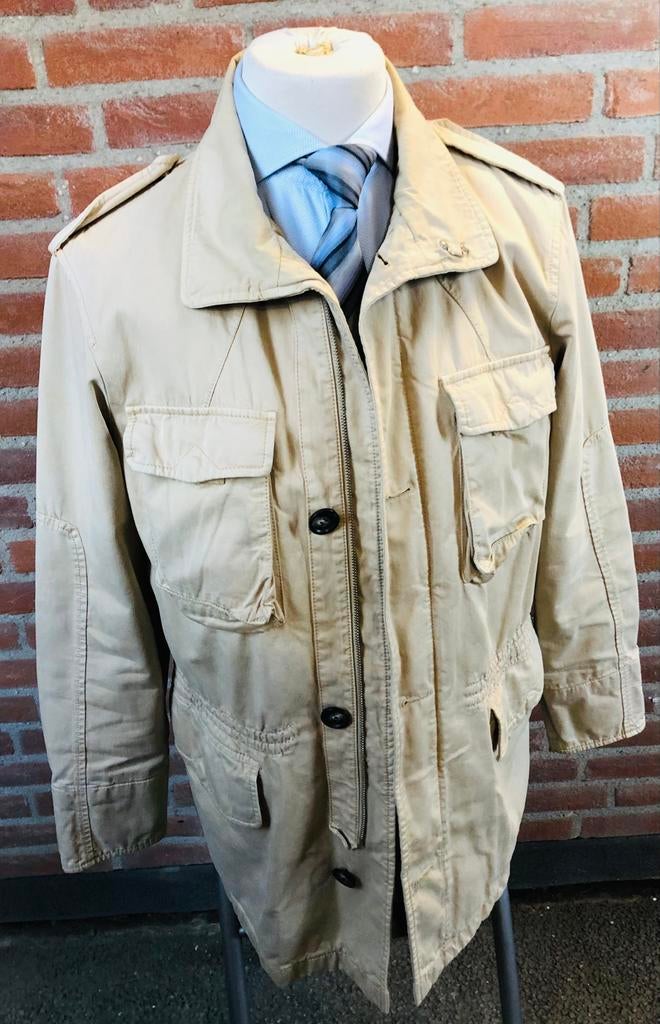 Stijlvolle Beige Herenjas Tommy Hilfiger- Maat L, Ophalen of Verzenden, Gedragen, Maat 48/50 (M), Beige
