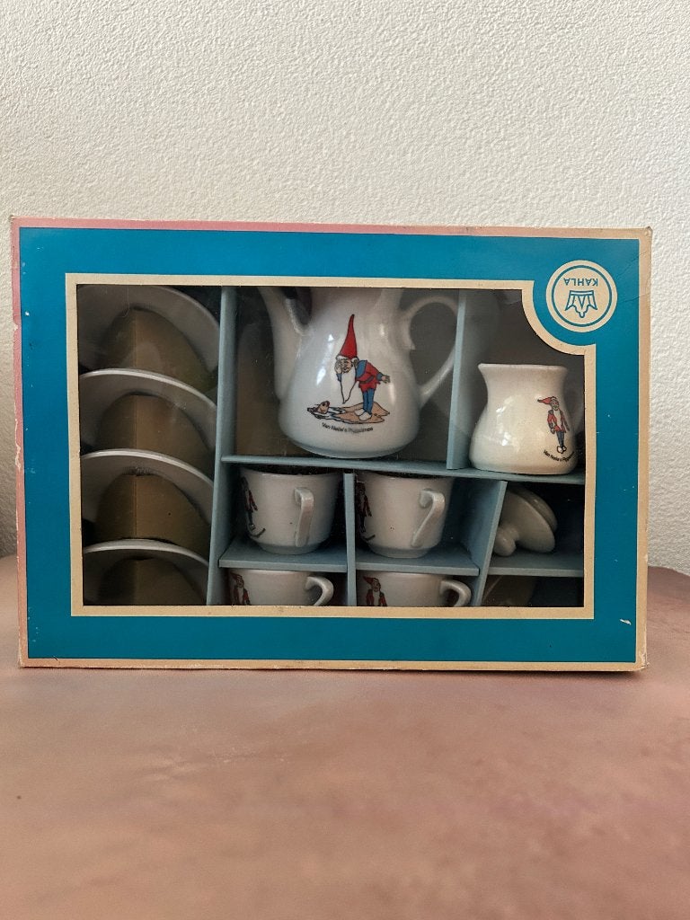 Vintage porseleinen Piggelmee kinderservies Kahla, Antiek en Kunst, Ophalen of Verzenden
