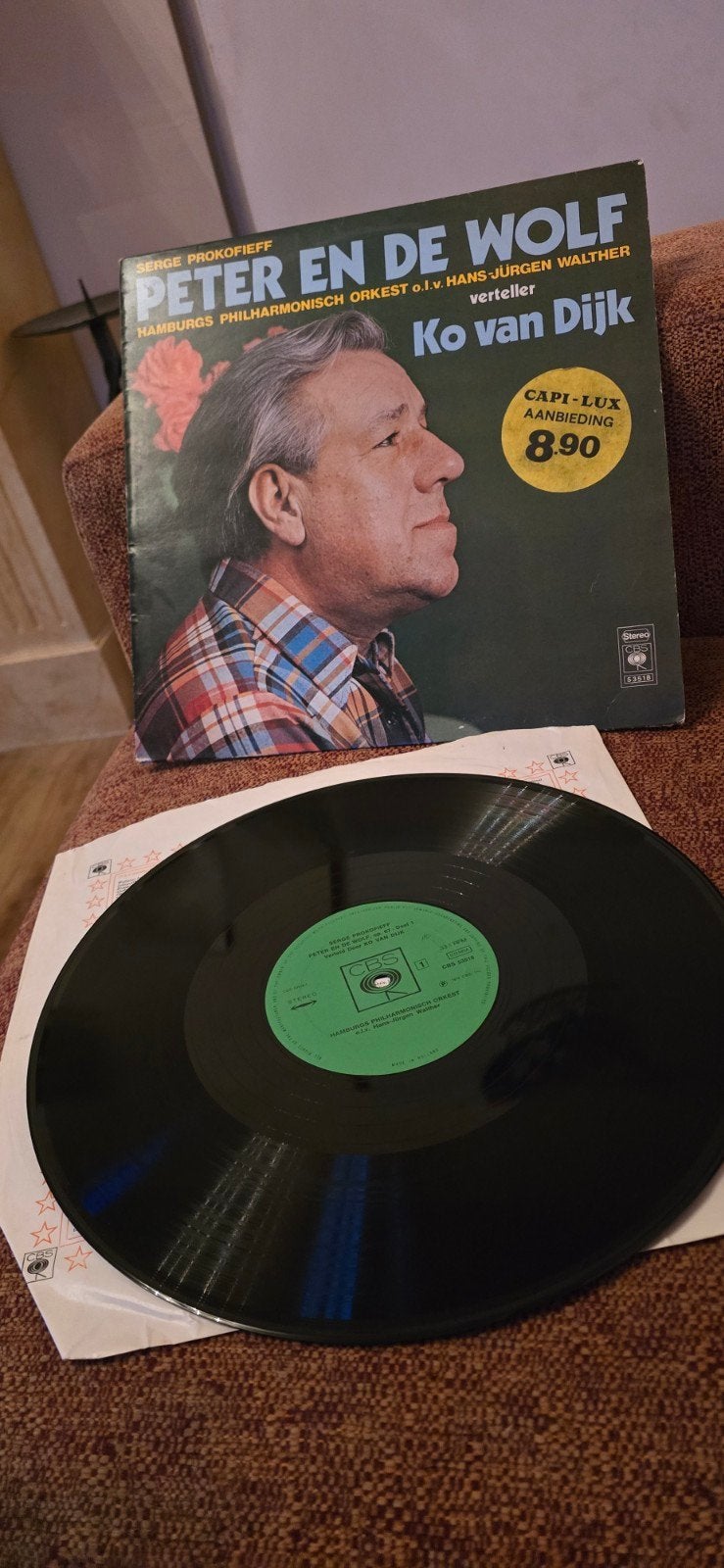 Peter en de wolf door Ko v dijk, Cd's en Dvd's, LP, Gebruikt, Ophalen of Verzenden, Verhaal of Sprookje