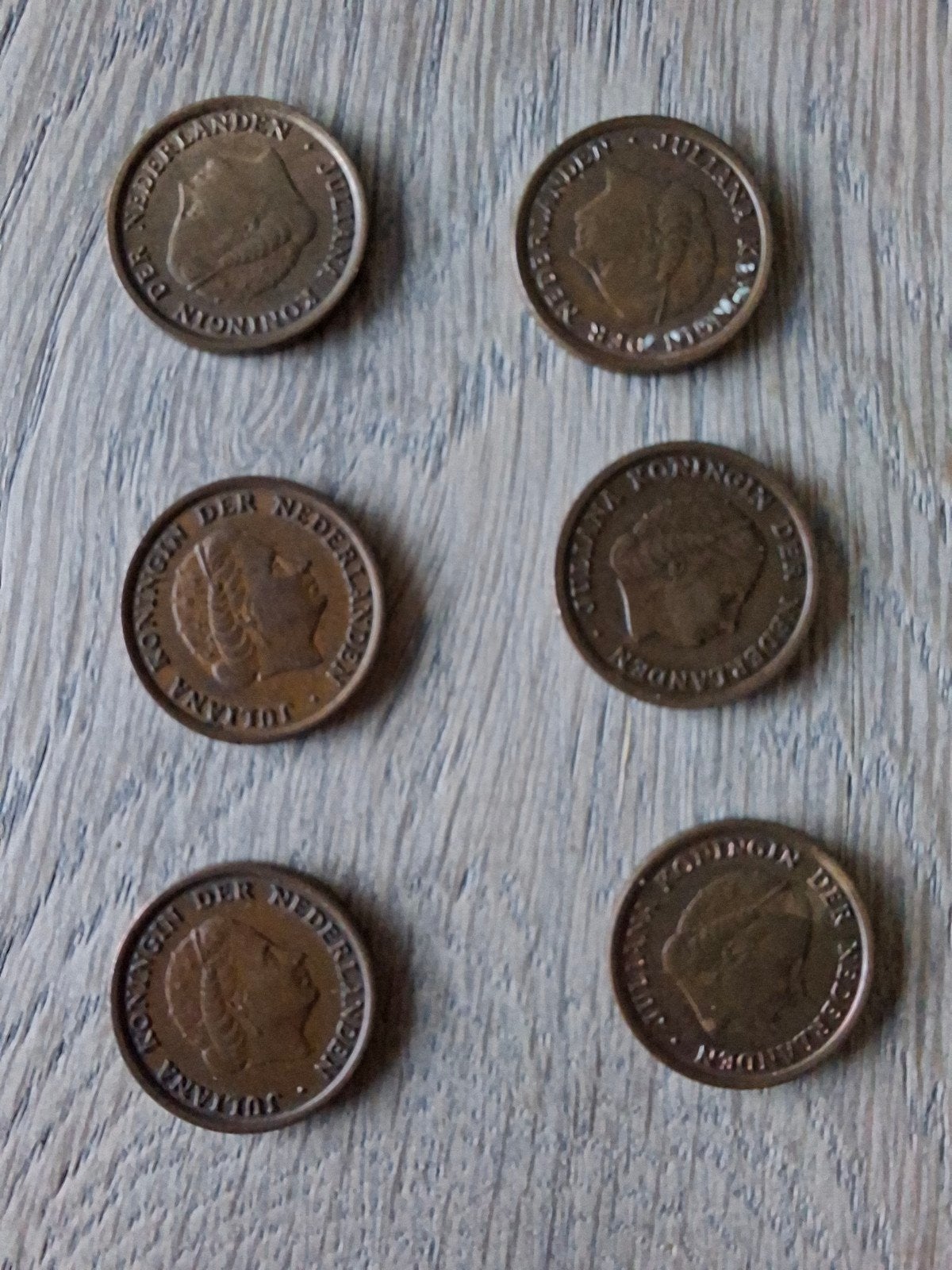 6 x 1 cent munten, Ophalen, Nederland