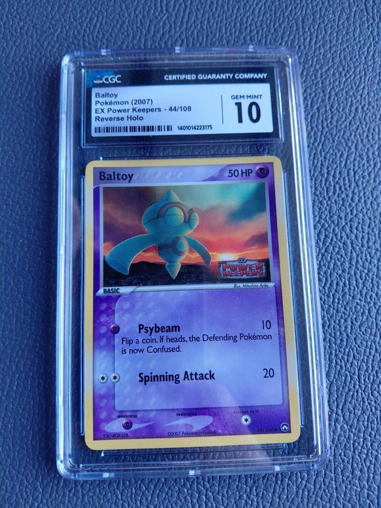 Baltoy Pokémon kaart (2007) EX Power Keepers CGC 10, Ophalen of Verzenden