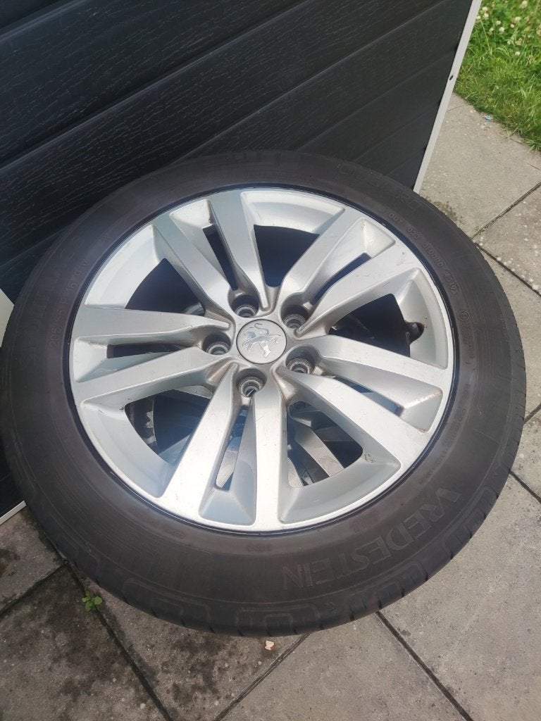 Originele 16 inch Peugeot "Quartz" Velgen - [ 205/55 R16 ], Ophalen, Gebruikt, Banden en Velgen, 17 inch