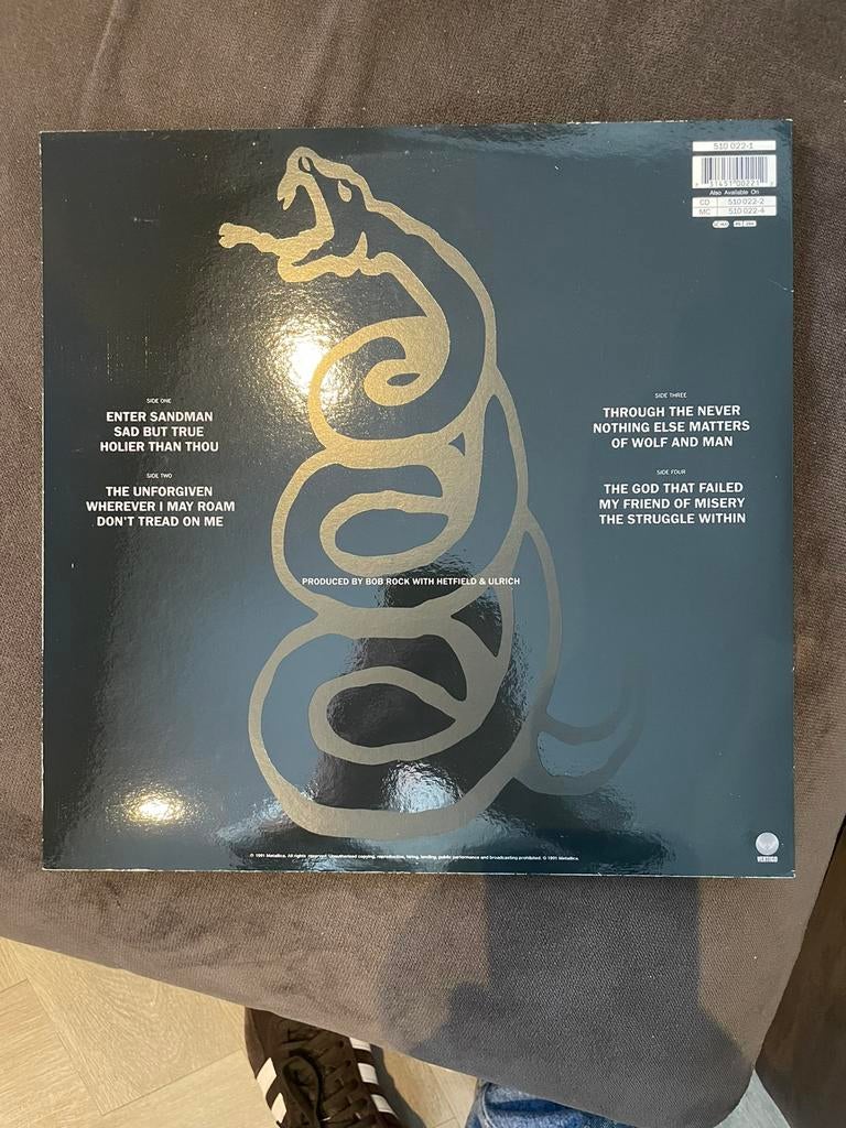 Metallica - Black album, Ophalen of Verzenden, Zo goed als nieuw