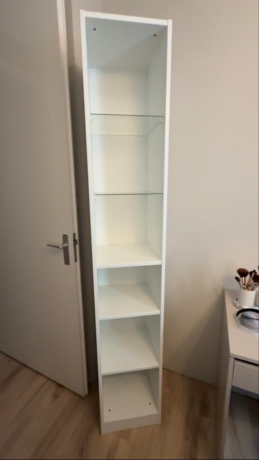 IKEA Pax kast met glazen planken, Met plank(en), Minder dan 50 cm, Zo goed als nieuw, 25 tot 50 cm