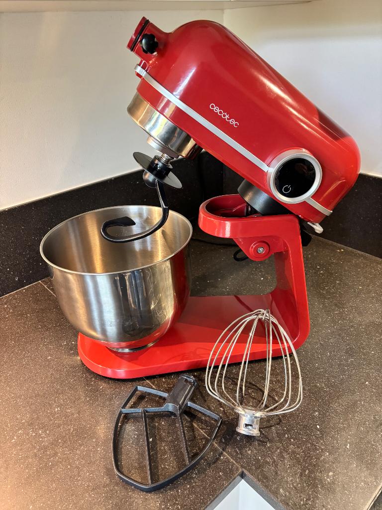 Cecotec 5.2L keukenmachine, 4 liter of meer, Ophalen of Verzenden, Zo goed als nieuw, 3 snelheden of meer