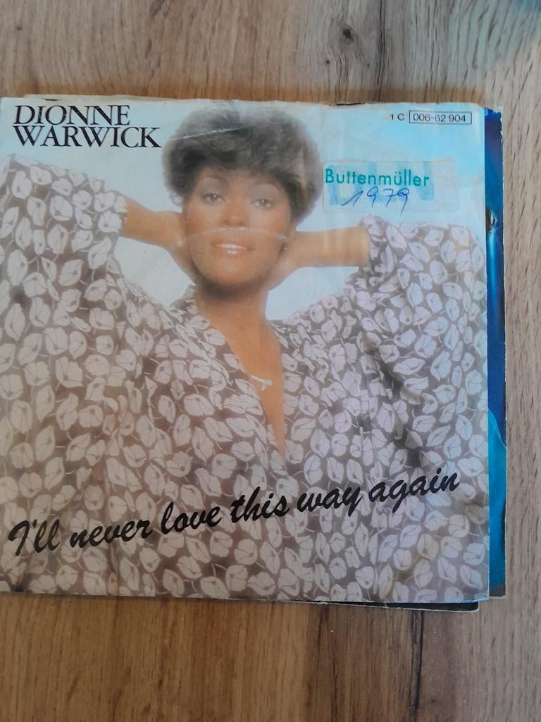 Dionne warwick 7inch i,ll never love this way again, Ophalen of Verzenden, Zo goed als nieuw, Pop
