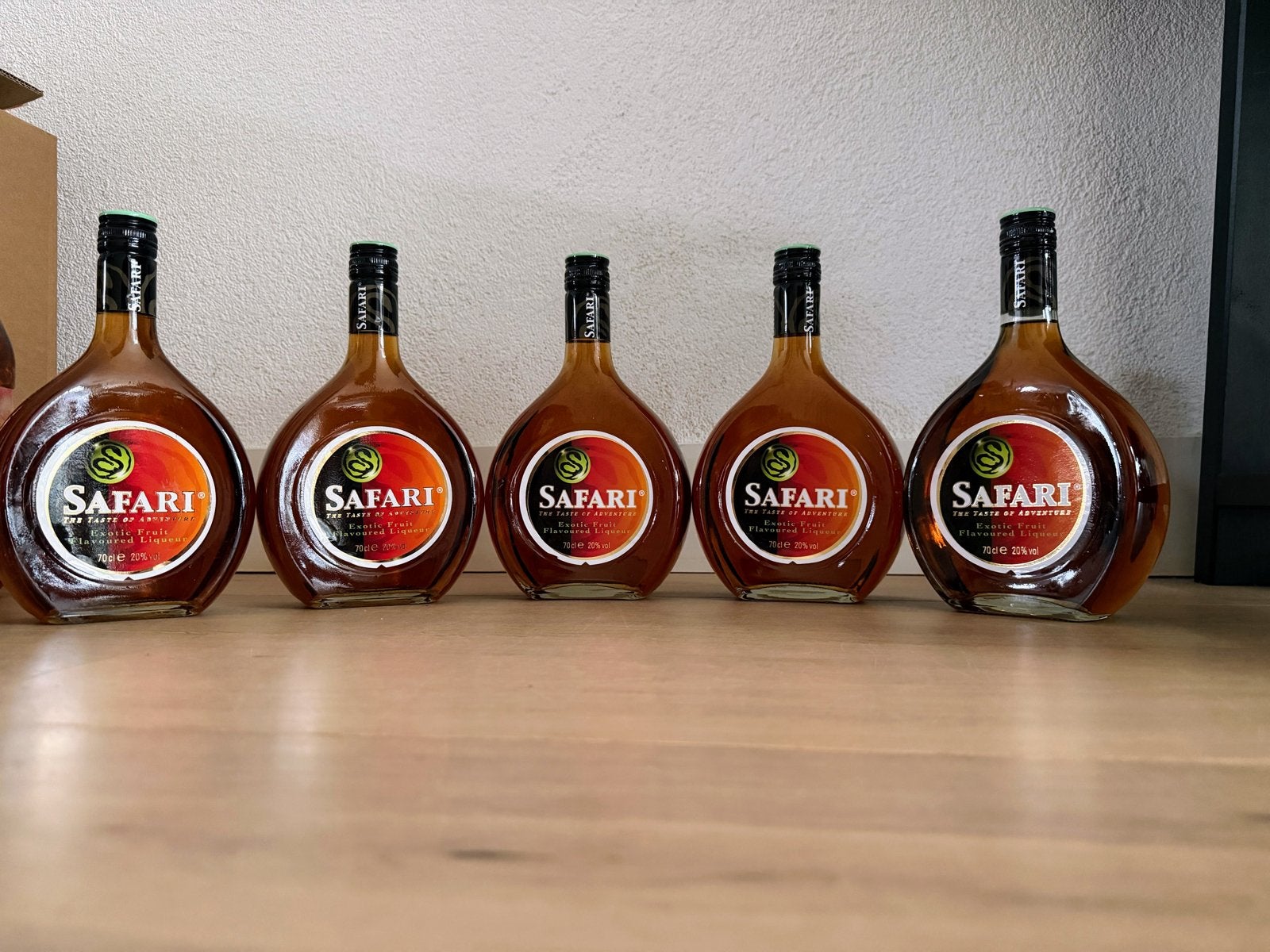 5 flessen Safari likeur - Nieuw en onaangebroken, Ophalen, Nieuw, Frankrijk, Overige typen