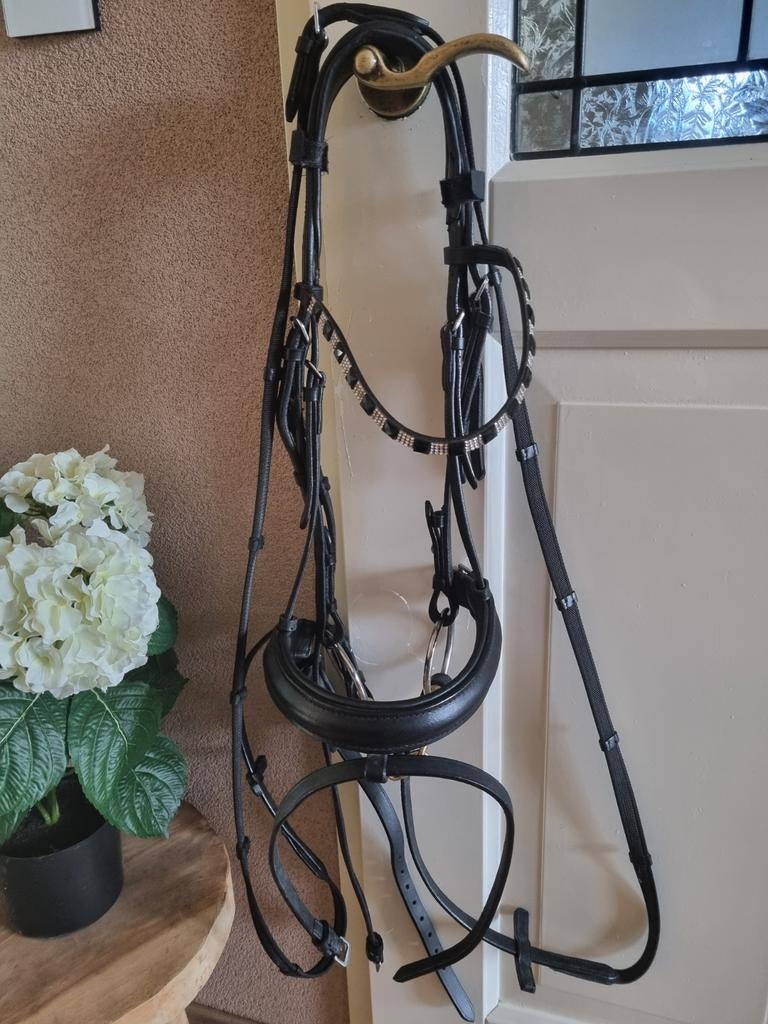 Leren hoofdstel  maat cob, Dieren en Toebehoren, Paarden en Pony's | Hoofdstellen en Tuigage, Ophalen of Verzenden