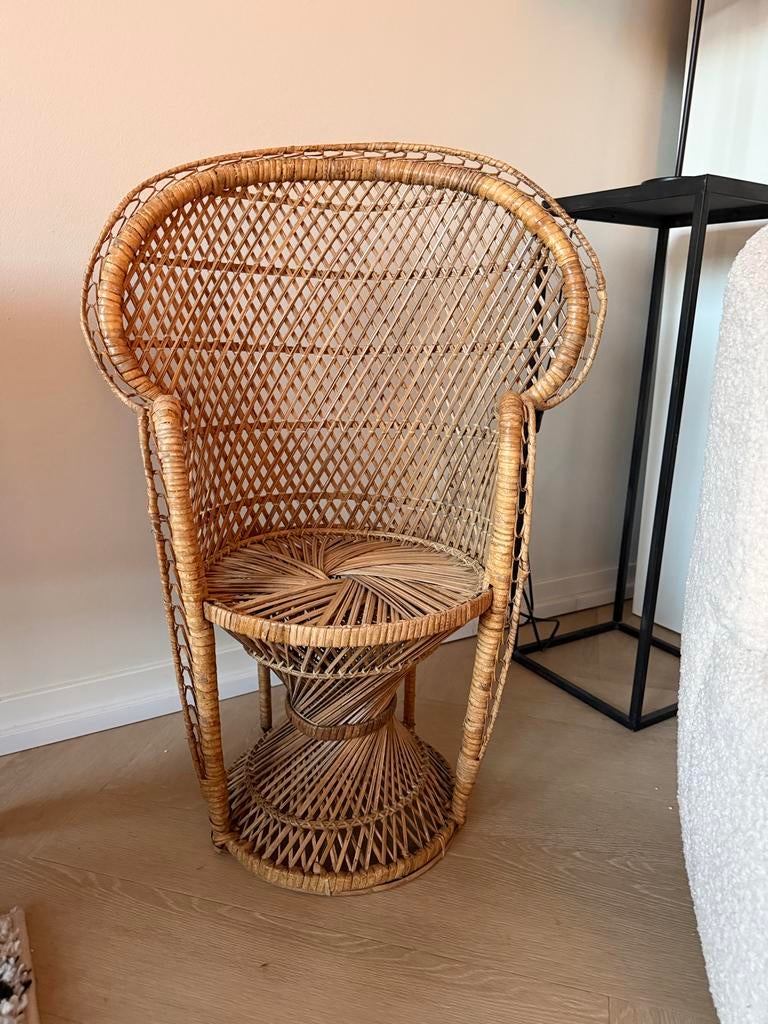 Rotan kinderstoel, Kinderen en Baby's, Kinderkamer | Tafels en Stoelen, Ophalen, Gebruikt, Stoel(en)