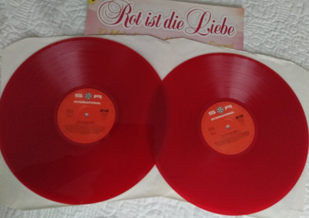 Rot ist die Liebe - Accordeon (ROOD Vinyl Dubbel LP) (1986), 10 inch, Verzenden, Beschermende buitenhoes, Zo goed als nieuw