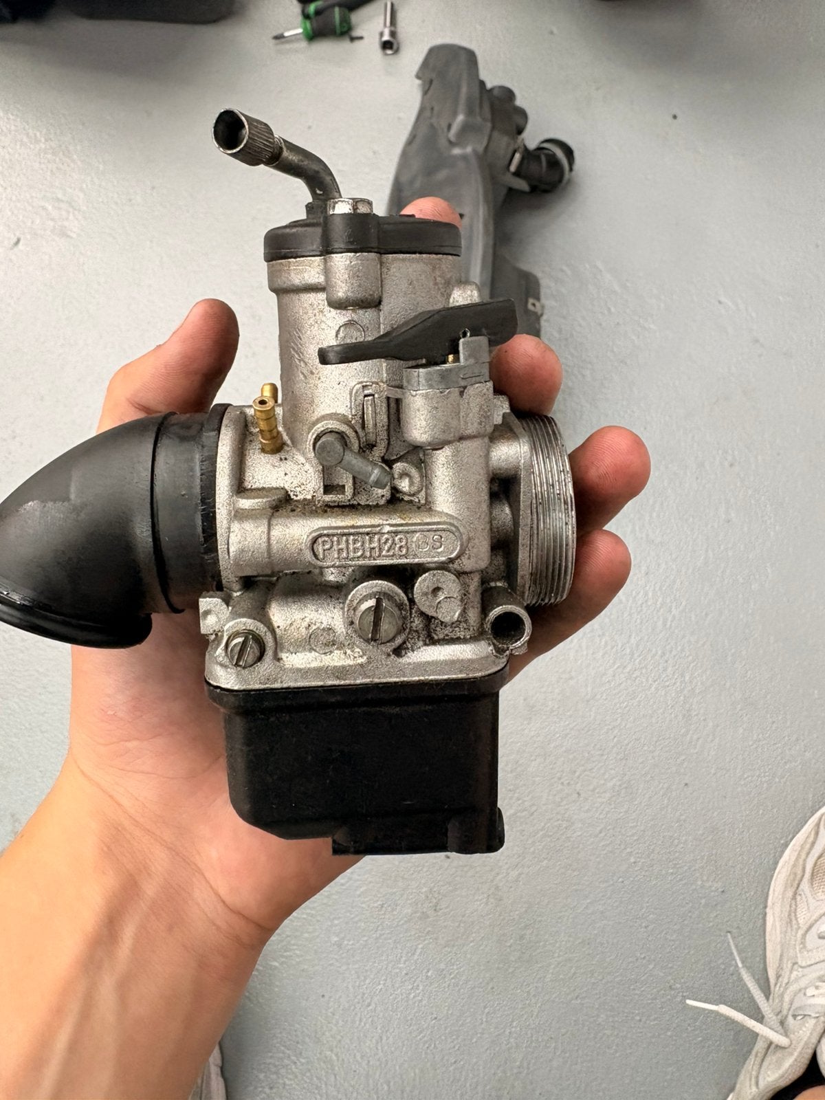 Dellorto 28 mm carburateur, Ophalen of Verzenden, Zo goed als nieuw, Carburateur