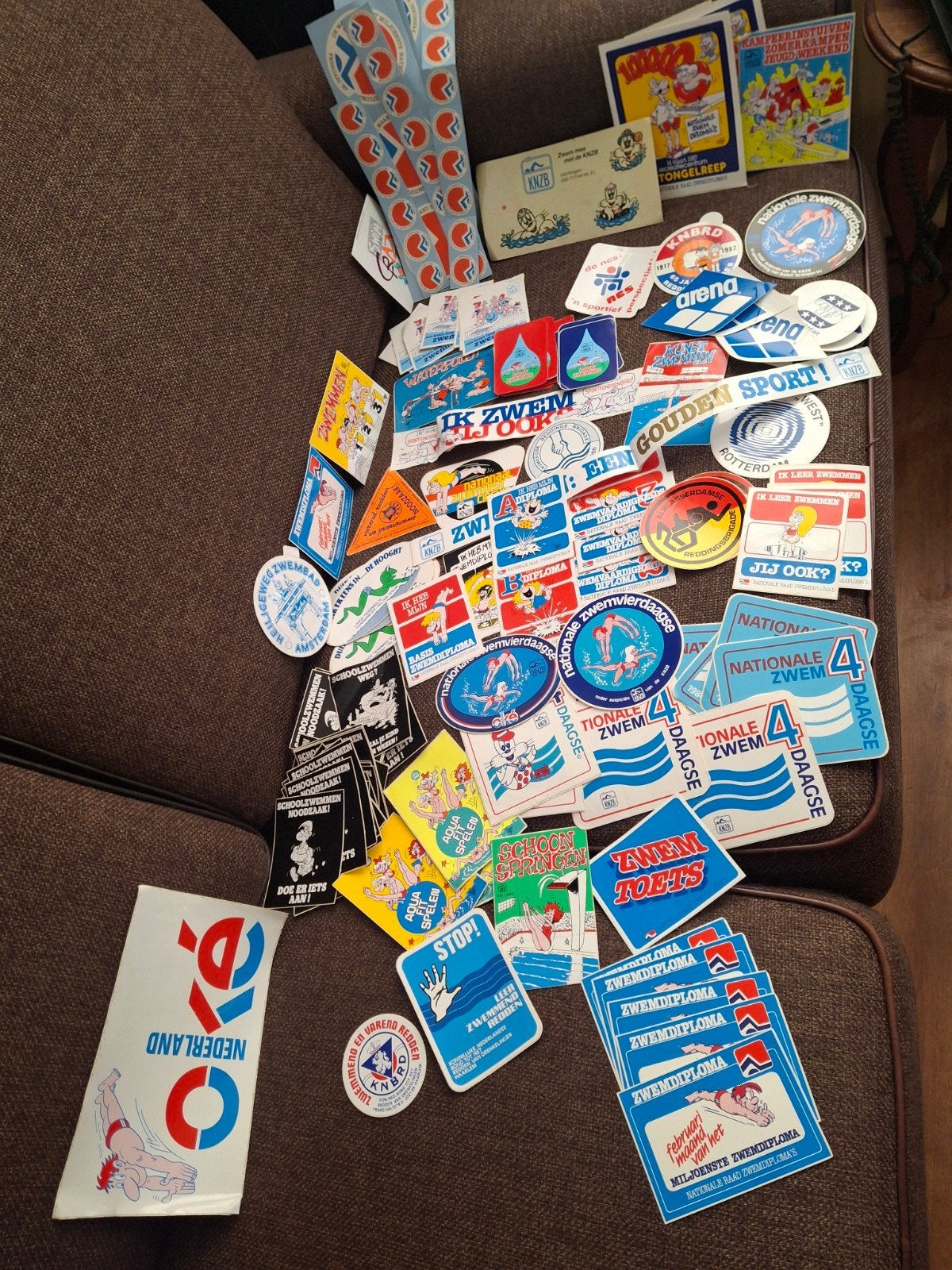Zwemmen superstapel stickers verzamelen, Ophalen of Verzenden