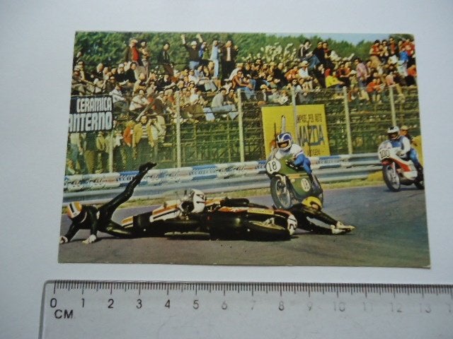 sticker Motorrace Vanderhout race motorsport retro kaart, Verzamelen, Verzenden, Zo goed als nieuw, Bedrijf of Vereniging