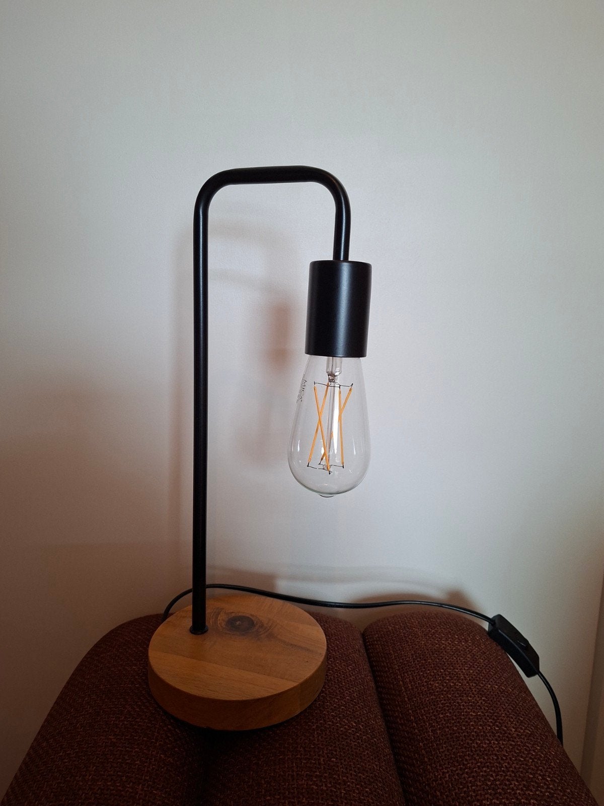 Nachtlampje, Huis en Inrichting, Lampen | Tafellampen, Zo goed als nieuw, Bruin, Ophalen