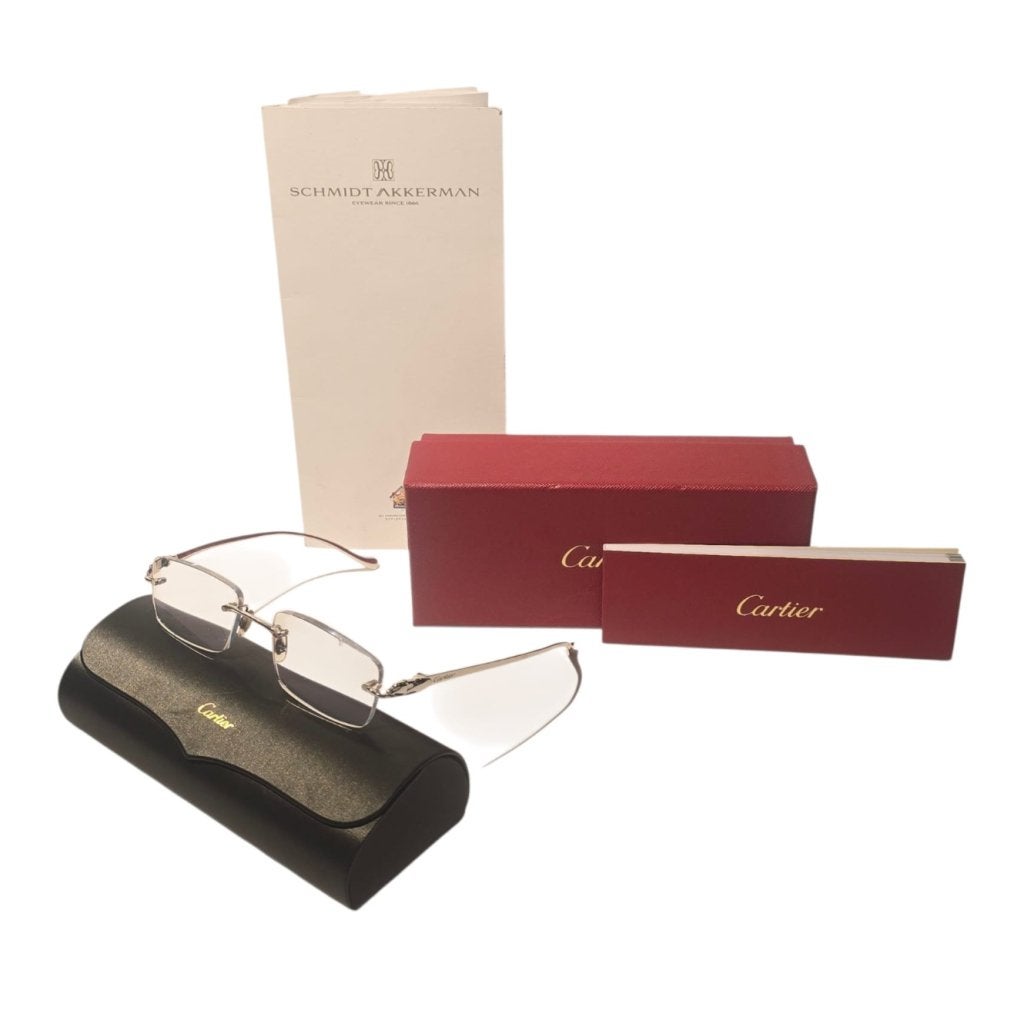 Cartier CT0058O Panthère Bril Zilver 130 | Op Sterkte, Cartier, Gebruikt, Support@cartier.com, 13 Rue de la Paix, 75002 Paris
France