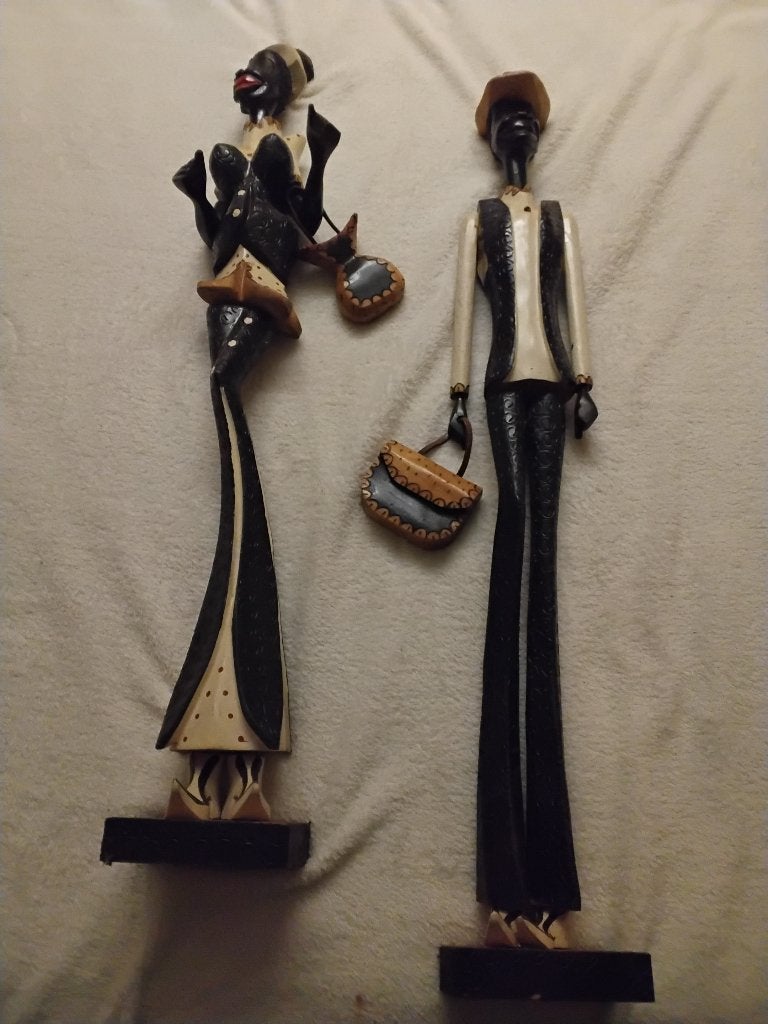 handgesneden houten Afrikaanse beelden, Ophalen of Verzenden
