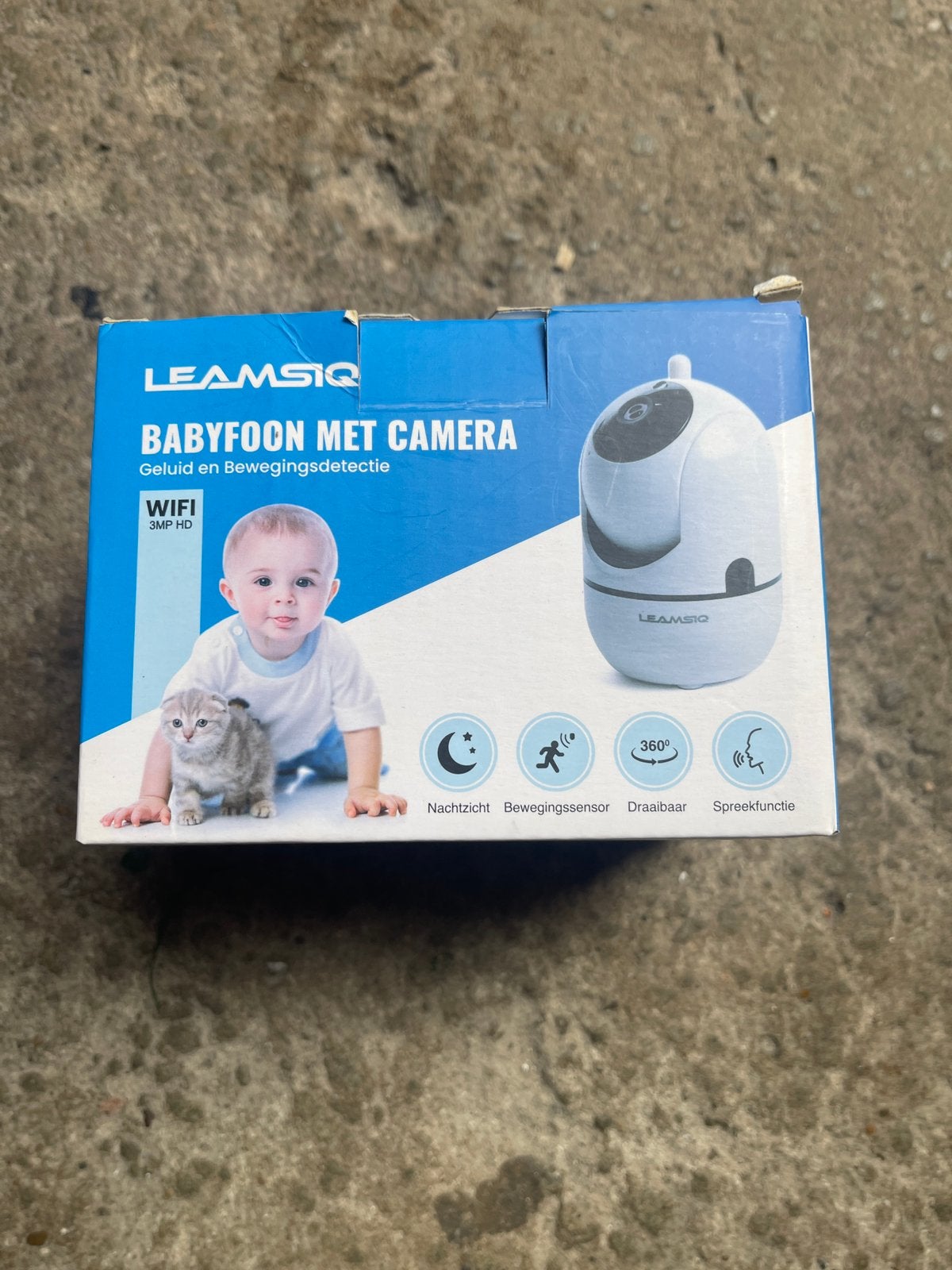 LEAMSIQ WiFi Babyfoon met Camera, Ophalen of Verzenden, Zo goed als nieuw