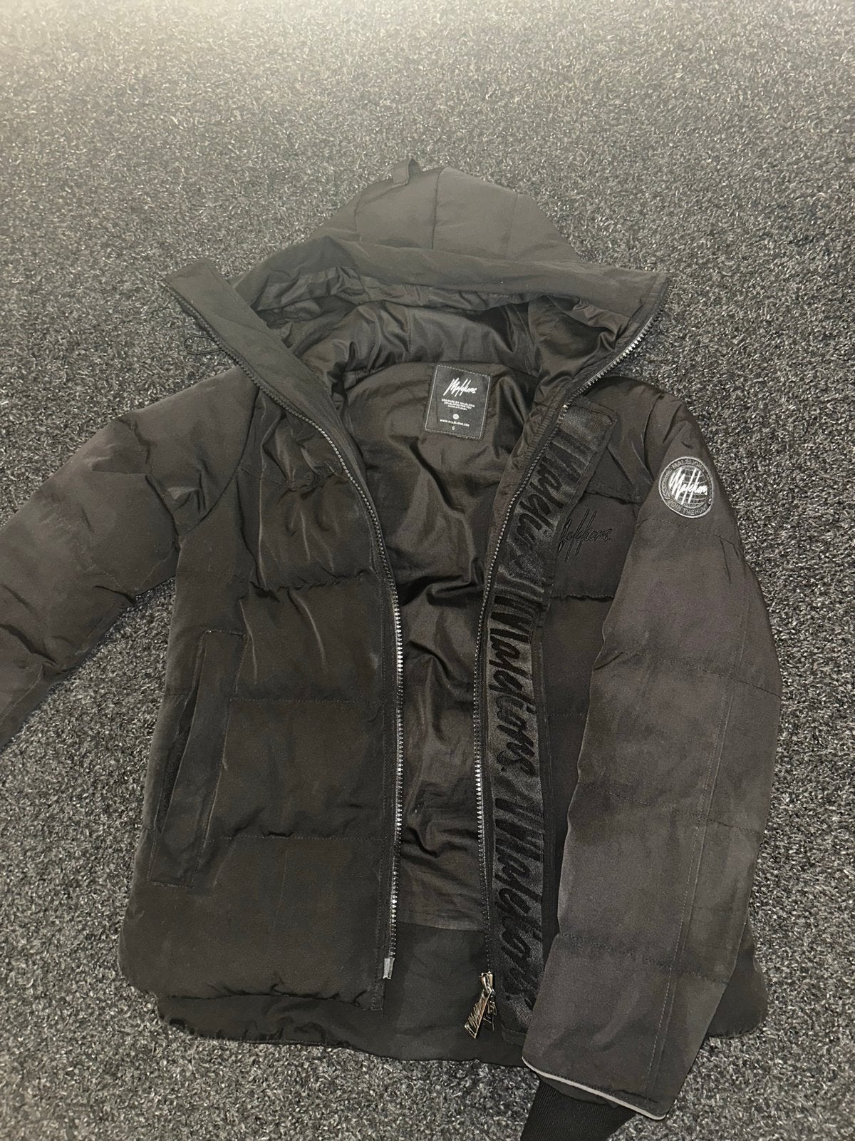 Mooie zwarte puffer jas van Malelions, Kleding | Dames, Jassen | Winter, Ophalen of Verzenden, Zo goed als nieuw, Maat 38/40 (M)
