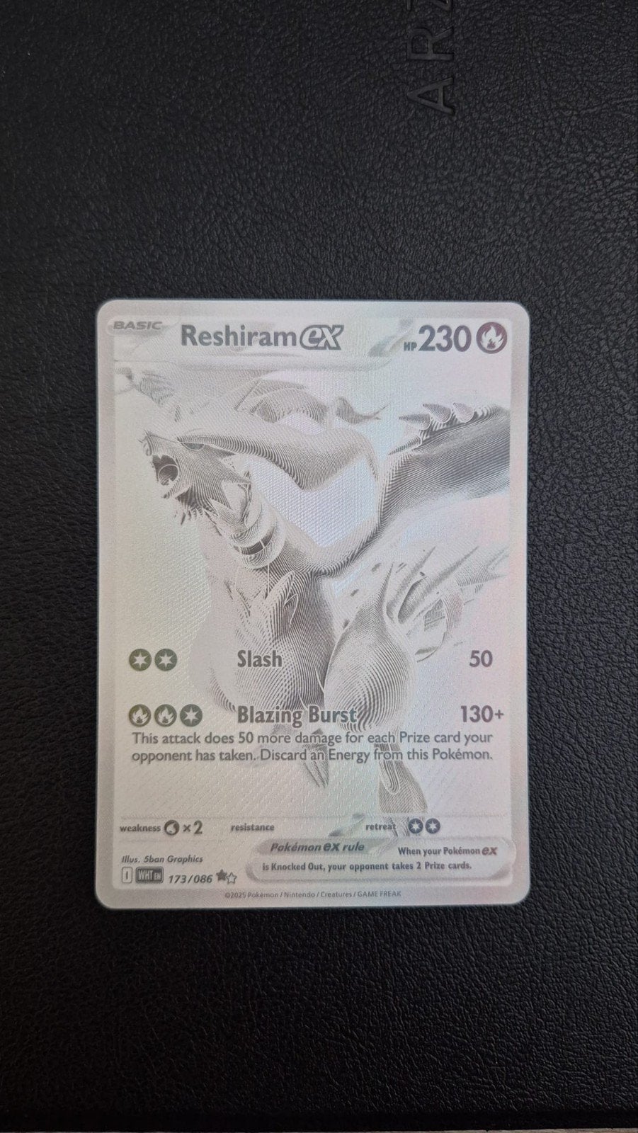 Reshiram ex 173, MINT, Ophalen of Verzenden