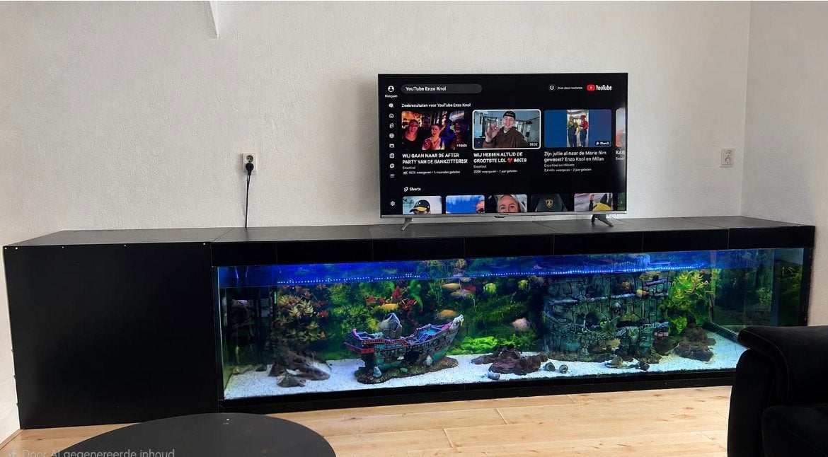 Spectaculair aquarium te koop – 300  80  60 cm, Vis