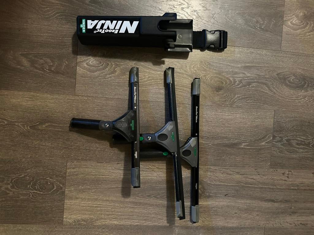Unger Ninja Set: 2x 45cm, 1x 30cm wisser met holster, Ophalen of Verzenden