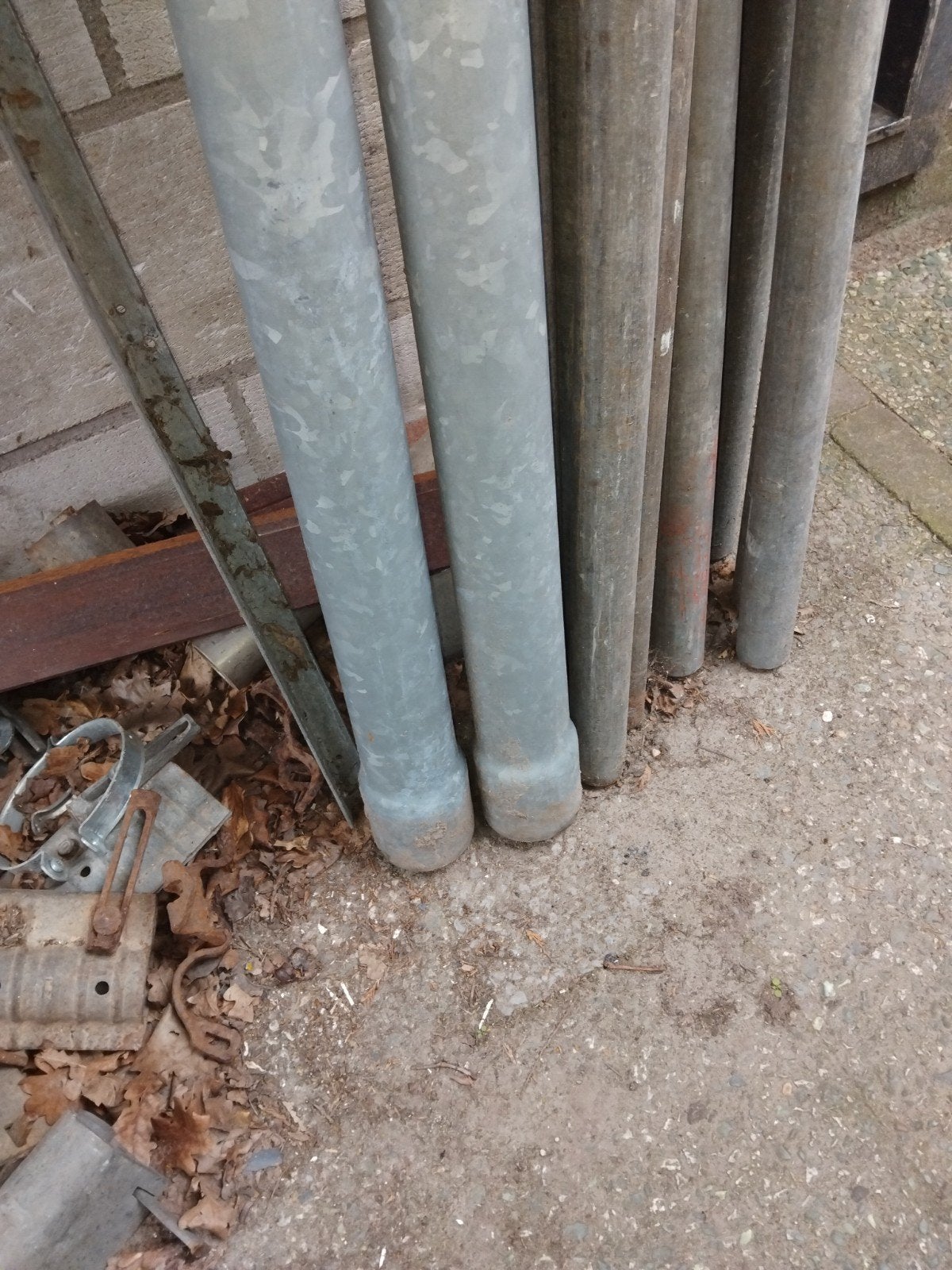 stalen ondereind regenpijp., Ophalen, Nieuw, Overige materialen, 80 mm of meer