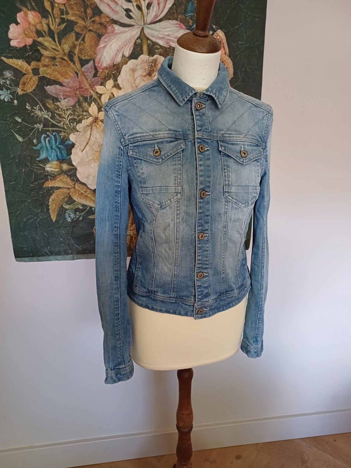 Mexx spijkerjasje maat M, Maat 38/40 (M), Mexx, Blauw, Ophalen of Verzenden